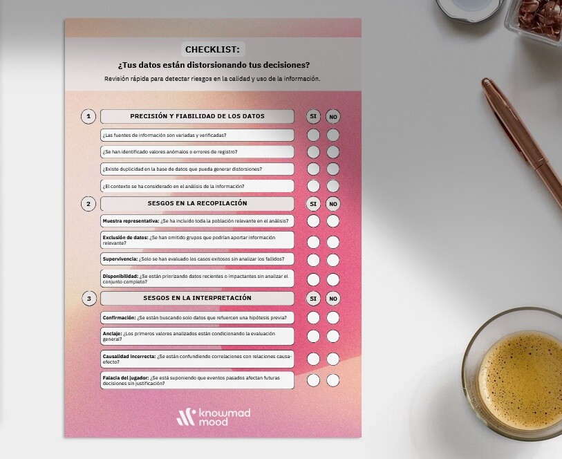 imagen de un documento cheklist que indica 